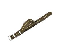 ROUHO Adjustable 22mm Watch Strap Elastic Nylon- Stretchable & Soft Replacement Watch Band for Tudor Black Bay Red M79220R-#3