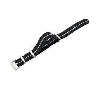 ROUHO Adjustable 22mm Watch Strap Elastic Nylon- Stretchable & Soft Replacement Watch Band for Tudor Black Bay Red M79220R-#2