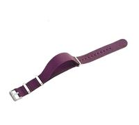 ROUHO Adjustable 22mm Watch Strap Elastic Nylon- Stretchable & Soft Replacement Watch Band for Tudor Black Bay Red M79220R-#23