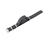 ROUHO Adjustable 22mm Watch Strap Elastic Nylon- Stretchable & Soft Replacement Watch Band for Tudor Black Bay Red M79220R-#5