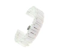 ROUHO Adjustable Ceramic Watch Strap Universal Watch Strap Deployment Watch Buckle Bracelets-#1 22mm