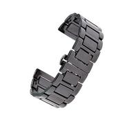 ROUHO Adjustable Ceramic Watch Strap Universal Watch Strap Deployment Watch Buckle Bracelets-#2 20mm