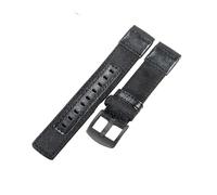 ROUHO Adjustable & Robust Woven Fabric Watch Strap Comfortable Breathable Replacement Nylon Watch Band for Jeep Wrangler-Black + Black Buckle 20mm