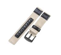 ROUHO Adjustable & Robust Woven Fabric Watch Strap Comfortable Breathable Replacement Nylon Watch Band for Jeep Wrangler-Khaki + Black Buckle 20mm