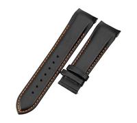 ROUHO Arc Interface Leather Watch Strap Replacement Watchband Deployment Buckle for Tissot Couturier T035-Black 24mm