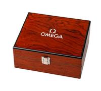 ROUHO Brown Watch Organiser Wooden Watch Box Single Wristwatch Holder Tan Lining Outer Box Set for Omega Speedmaster