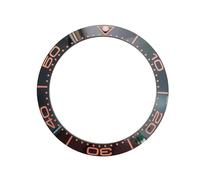 ROUHO Ceramic Watch Bezel Insert Replacement Bezel Ring Component Polished Watch Face for Omega Seamaster 300M-A3 40.5 * 32.5mm
