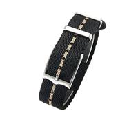 ROUHO Classic 22mm Nylon Watch Band Soft & Comfortable Quick Dry Replacement Watch Strap for Tudor Black Bay Red-#6