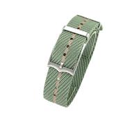 ROUHO Durable Classic Woven Nylon Watch Strap, Breathable & Lightweight Replacement Watch Band for Tudor Black Bay Red-#3 22mm