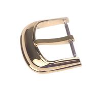 ROUHO Durable Replacement Watch Strap Clasp Men's & Women's Watch Repair Pin Buckle for Franck Muller-Gold 16mm
