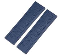 ROUHO Durable Rubber Watch Strap Flexible Silicone Sports Watch Replacement Wristband for Breitling Avenger Superocean-Deep Blue 22mm