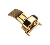 ROUHO Durable Stainless Steel Folding Watch Buckle Premium Polished Replacement Deployment Clasp for Tissot-Gold 12mm