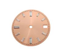 ROUHO Elegant Baguette Watch Face, a 28.5mm Sunburst Dial Plate Watchmaking for Seiko NH35 NH36 Movement-G5