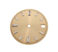 ROUHO Elegant Baguette Watch Face, a 28.5mm Sunburst Dial Plate Watchmaking for Seiko NH35 NH36 Movement-G4