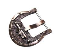 ROUHO Embossed Universal Stainless Steel Watch Pin Buckle - 3D Watch Strap Clasp Accessory-#1 26mm