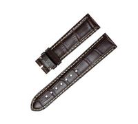 ROUHO Genuine Leather Watchstrap Alligator Grain Calfskin Watch Band Stainless Steel Butterfly Clasp for Longines Master Collection