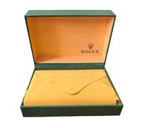 ROUHO Green Rectangle Storage Box Watch Keeper Faux Leather Sponge Interior for Rolex Buckley