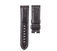 ROUHO Leather Watch Strap Replacement Watch Band for Men and Women's Watches for PA-NE-RAI-Brown 22mm