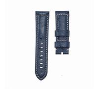 ROUHO Leather Watch Strap Replacement Watch Band for Men and Women's Watches for PA-NE-RAI-Dark Blue 22mm