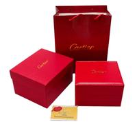 ROUHO Leather Wrapped Wooden Watch Box Timepiece Case with Soft Cream Interior and Single Slot Support for Ronde de Cartier