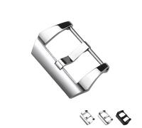 ROUHO Male 316L Stainless Steel Watch Strap Pin Buckle - Watch Buckle Accessory for Panerai-Polished Silver 26mm