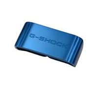 ROUHO Metal Watch Strap Keeper Loop - Adjustable Watchband Fastener Holder for Casio G-Shock GA100 GG-1000 GX-56 GW-9400-Blue 20mm