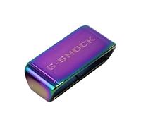 ROUHO Metal Watch Strap Keeper Loop - Adjustable Watchband Fastener Holder for Casio G-Shock GA100 GG-1000 GX-56 GW-9400-Colorful 18mm