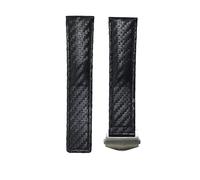 ROUHO Nylon Woven Watch Strap Replacement Watch Band Deployment Clasp Bracelet for T-A-G HE-UE-R AQUARACER CAR-RE-RA-Black + Silver Buckle 22mm