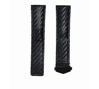 ROUHO Nylon Woven Watch Strap Replacement Watch Band Deployment Clasp Bracelet for T-A-G HE-UE-R AQUARACER CAR-RE-RA-Black + Black Buckle 22mm