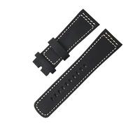 ROUHO Premium 28mm Genuine Leather Watch Band Flexible Breathable Replacement Watch Strap for Sevenfriday Q2 P1-Black 1