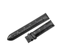 ROUHO Premium Genuine Leather Watch Strap Embossed Soft Replacement Watch Band for Tissot Le Locle T41 Couturier Carson-Black 22mm