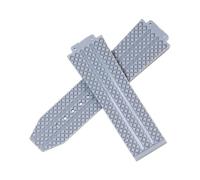 ROUHO PU Silicone Watch Strap Watterproof Replacement Watch Accessories for HUBLOT Big Bang-Grey 25x17x22mm