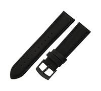 ROUHO Replacement Genuine Leather Watch Strap Pin Buckle Classic Adjustable Watch Band for Armani AR1692 1694 1732 1828 2075 AX2098-Black 22mm