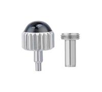 ROUHO Replacement Screw-Down Watch Crown Ceramic Crown Head + Case Tube Set for Chanel J12-Black 5.5mm