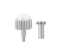 ROUHO Replacement Screw-Down Watch Crown Ceramic Crown Head + Case Tube Set for Chanel J12-White 5.5mm