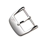 ROUHO Replacement Watch Accessories - Adjustable Stainless Steel Watch Pin Buckle for Jaeger-LeCoultre Rendez-Vous Moon-Silver 16mm