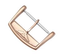 ROUHO Replacement Watch Buckle Solid Stainless Steel Watch Pin Buckle 16mm 18mm 20mm for Longines Master Conquest Presence-Rose Gold 10mm