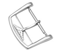 ROUHO Replacement Watch Buckle Solid Stainless Steel Watch Pin Buckle 16mm 18mm 20mm for Longines Master Conquest Presence-Silvery 16mm