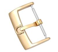 ROUHO Replacement Watch Strap Buckle 18mm 20mm Polished Stainless Steel Watch Pin Buckle for Omega Constellation Seamaster 300 De Ville-Golden 18mm