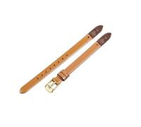 ROUHO Screw-in Replacement Watch Strap Women's Genuine Leather Watch Strap for Fossil Virginia ES3861 ES3269 ES3284 ES3282 ES3405 ES3921-Light Brown + Gold Buckle