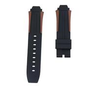 ROUHO Silicone Sports Watch Strap Sweat-Proof Rubber Watchband for Tissot PRC 100 1835 T111417