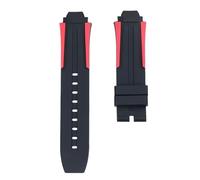 ROUHO Silicone Sports Watch Strap Sweat-Proof Rubber Watchband for Tissot PRC 100 1835 T111417