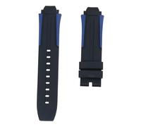 ROUHO Silicone Sports Watch Strap Sweat-Proof Rubber Watchband for Tissot PRC 100 1835 T111417
