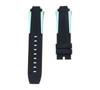 ROUHO Silicone Sports Watch Strap Sweat-Proof Rubber Watchband for Tissot PRC 100 1835 T111417