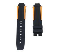ROUHO Silicone Sports Watch Strap Sweat-Proof Rubber Watchband for Tissot PRC 100 1835 T111417