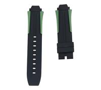 ROUHO Silicone Sports Watch Strap Sweat-Proof Rubber Watchband for Tissot PRC 100 1835 T111417