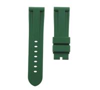 ROUHO Silicone Watch Bracelet Waterproof Sports Watch Accessories Adjustable Watch Strap for P-ANE-RAI PAM-Green 24mm