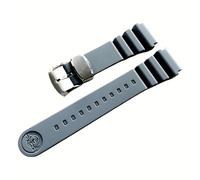 ROUHO Silicone Watch Strap Men's Sports Bracelet Replacement Watchband Accessories for Seiko Prospex SPR007 Abalone Sumo Tuna-Grey 22mm