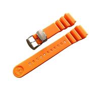 ROUHO Silicone Watch Strap Men's Sports Bracelet Replacement Watchband Accessories for Seiko Prospex SPR007 Abalone Sumo Tuna-Orange 22mm