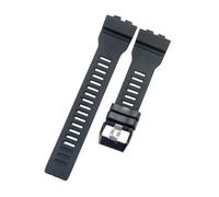 ROUHO Silicone Watch Strap Rubber Watch Band Waterproof Replacement Sport Wristband Stainless Steel Buckle Soft for Casio G-Squad Black